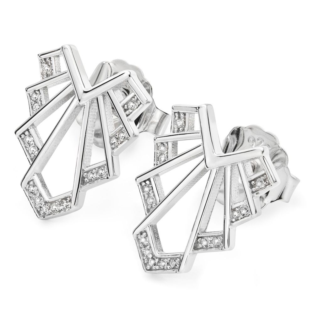 Chrysler silver stud earrings