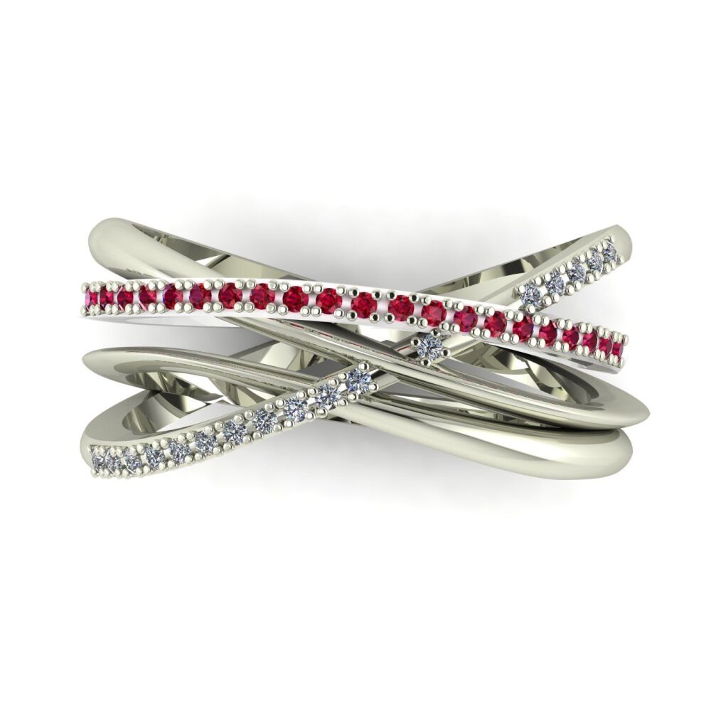 ruby and diamond eternity ring