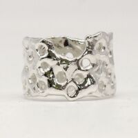 Silver Origin Honeycomb Ring - 14mm