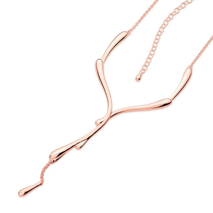 Rose Gold Dripping Necklace