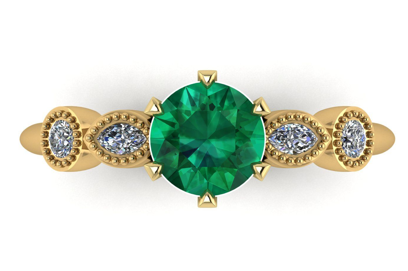 The Milena five gemstone ring