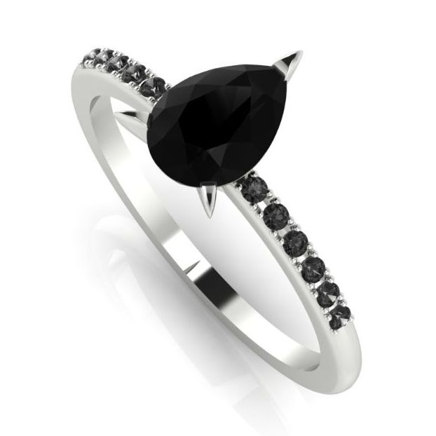 Black Diamond Engagement Rings