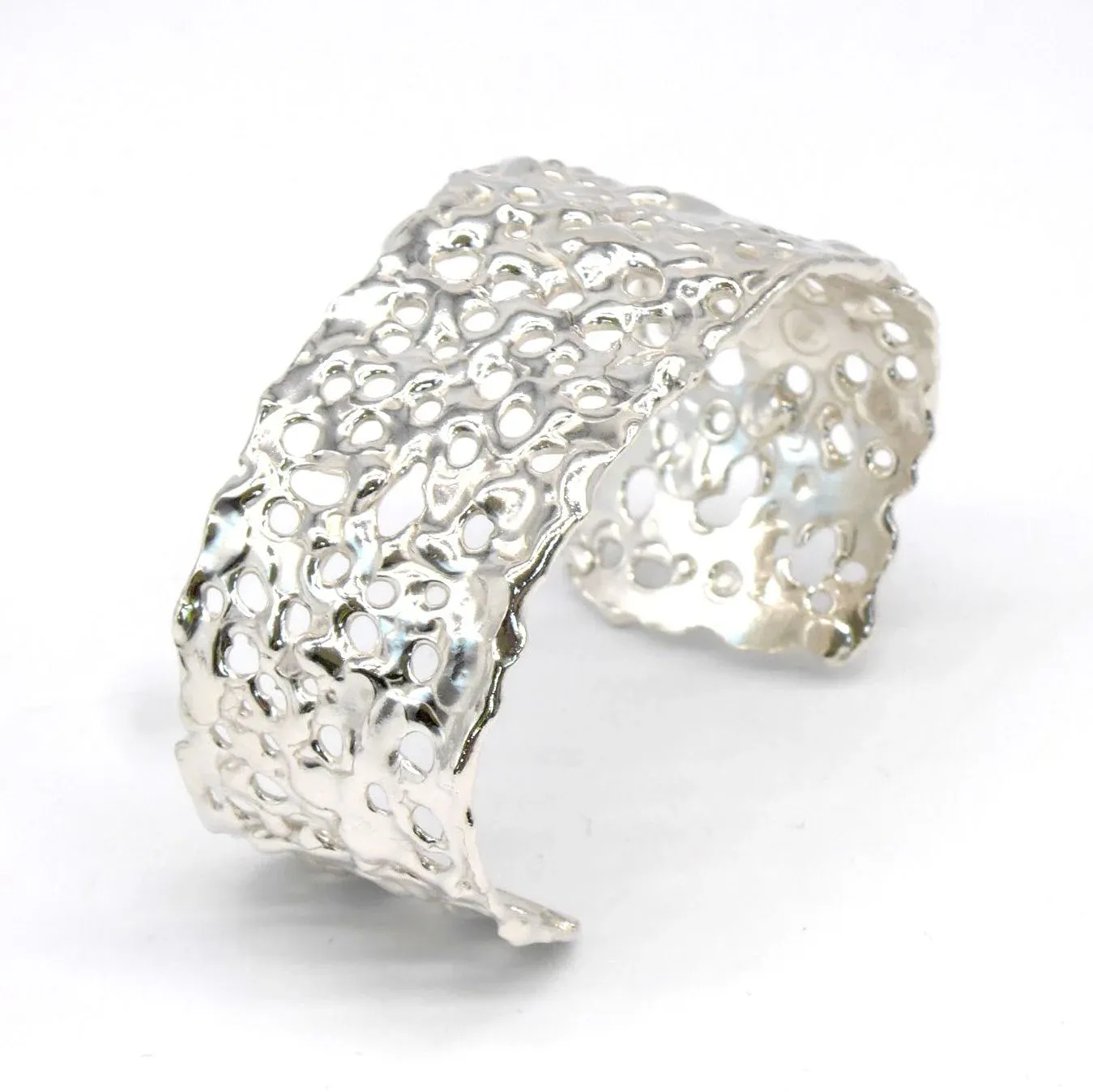 Silver Origin Cuff - Handmade, Contemporary Silver Cuff