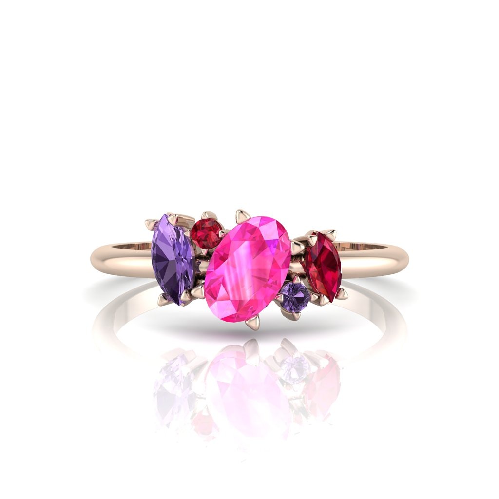 pink sapphire engagement rings