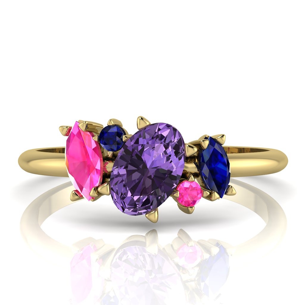 Engagement ring trends Sapphire and colourful engagement rings