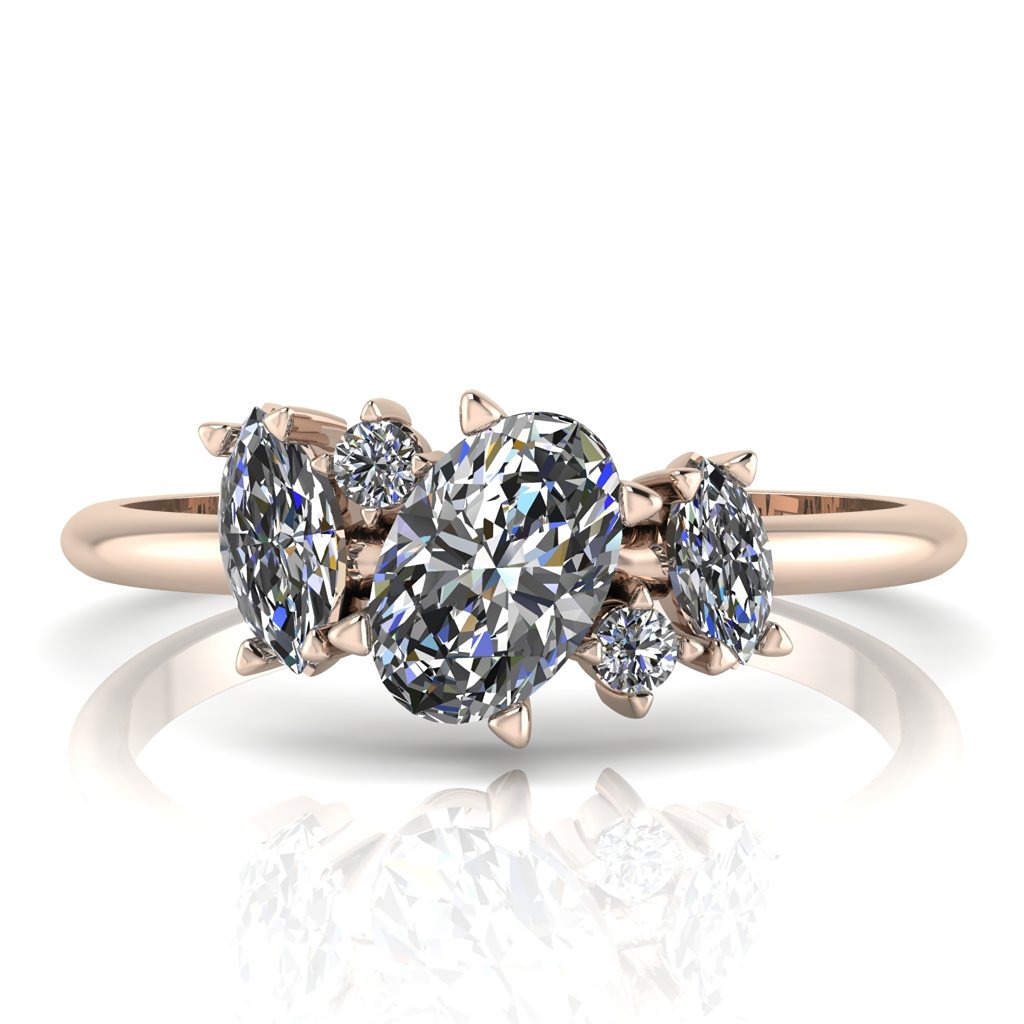 Rose gold Atlantis engagement ring