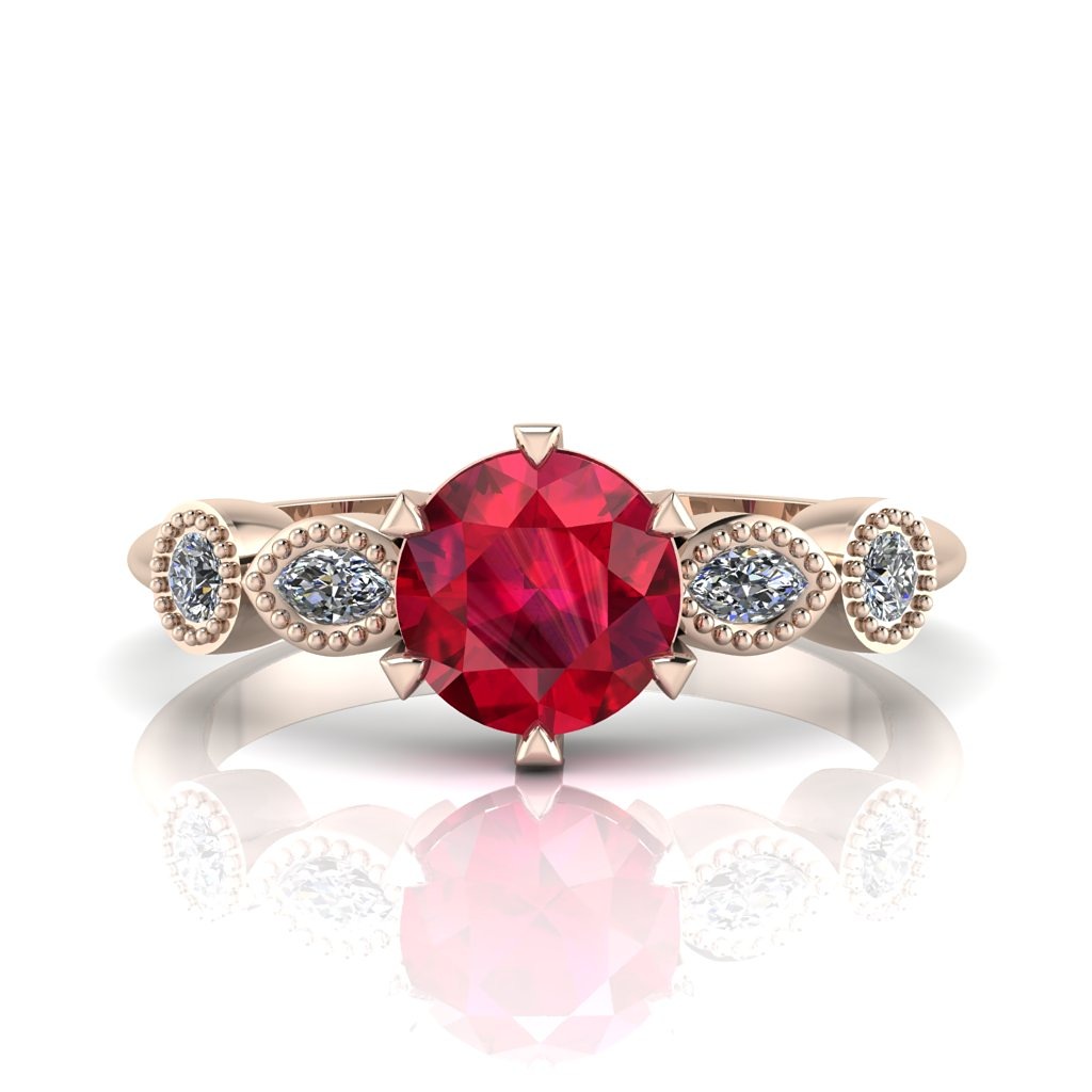 Rose gold Milena engagement ring