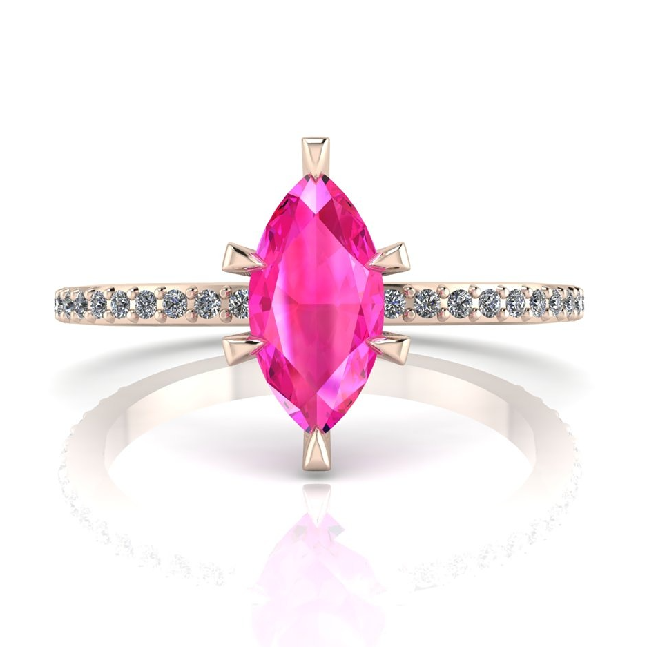 Pink sapphire rings