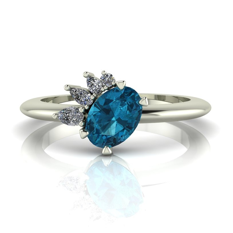 teal sapphire engagement rings