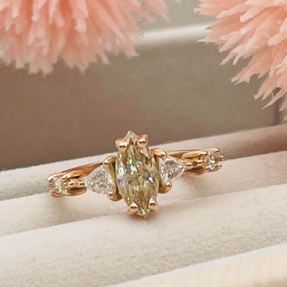 Maisie Marquise Champagne Diamond, Diamonds Rose Gold Ring