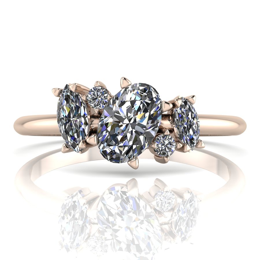 Atlantis engagement ring, diamonds, rose gold.jpg