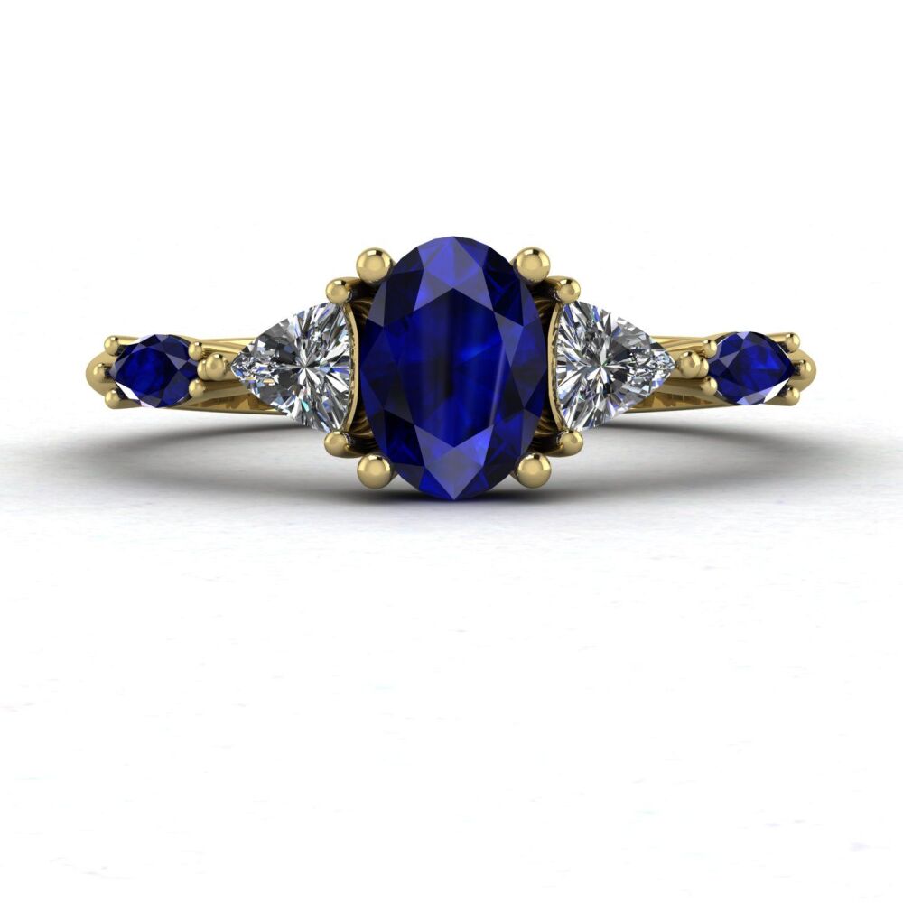 Maisie Ring - Sapphire & Diamond