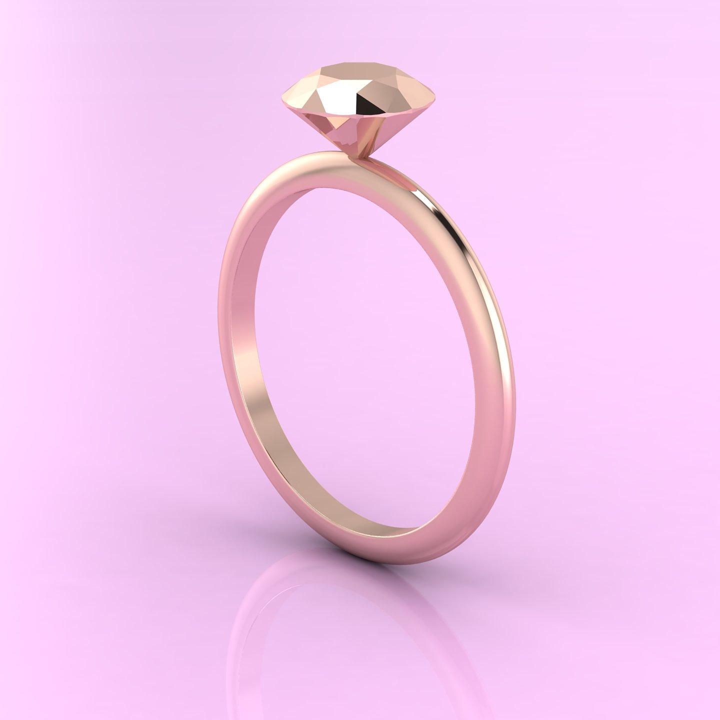 Rose gold Viva Proposal ring