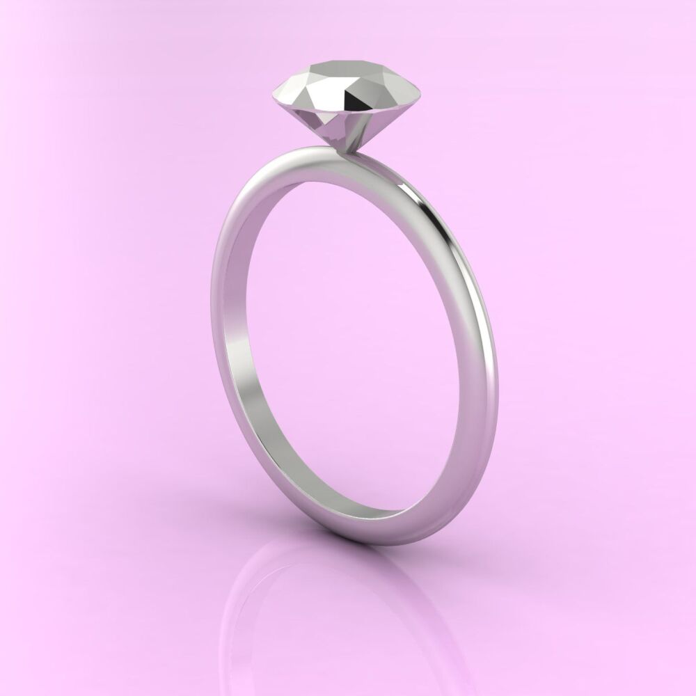 Viva - Silver Diamond Rock Ring