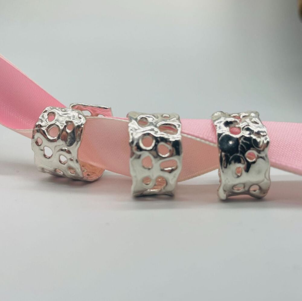 Silver Origin Honeycomb Cuff Ring