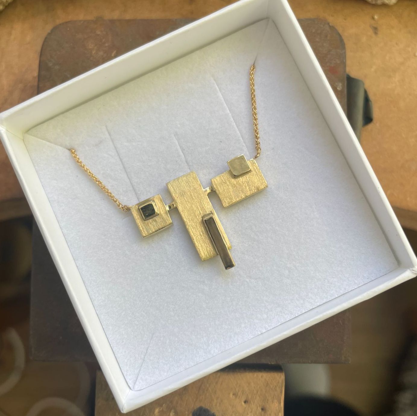 Bespoke jeweller Nikki Galloway in her Surrey studio