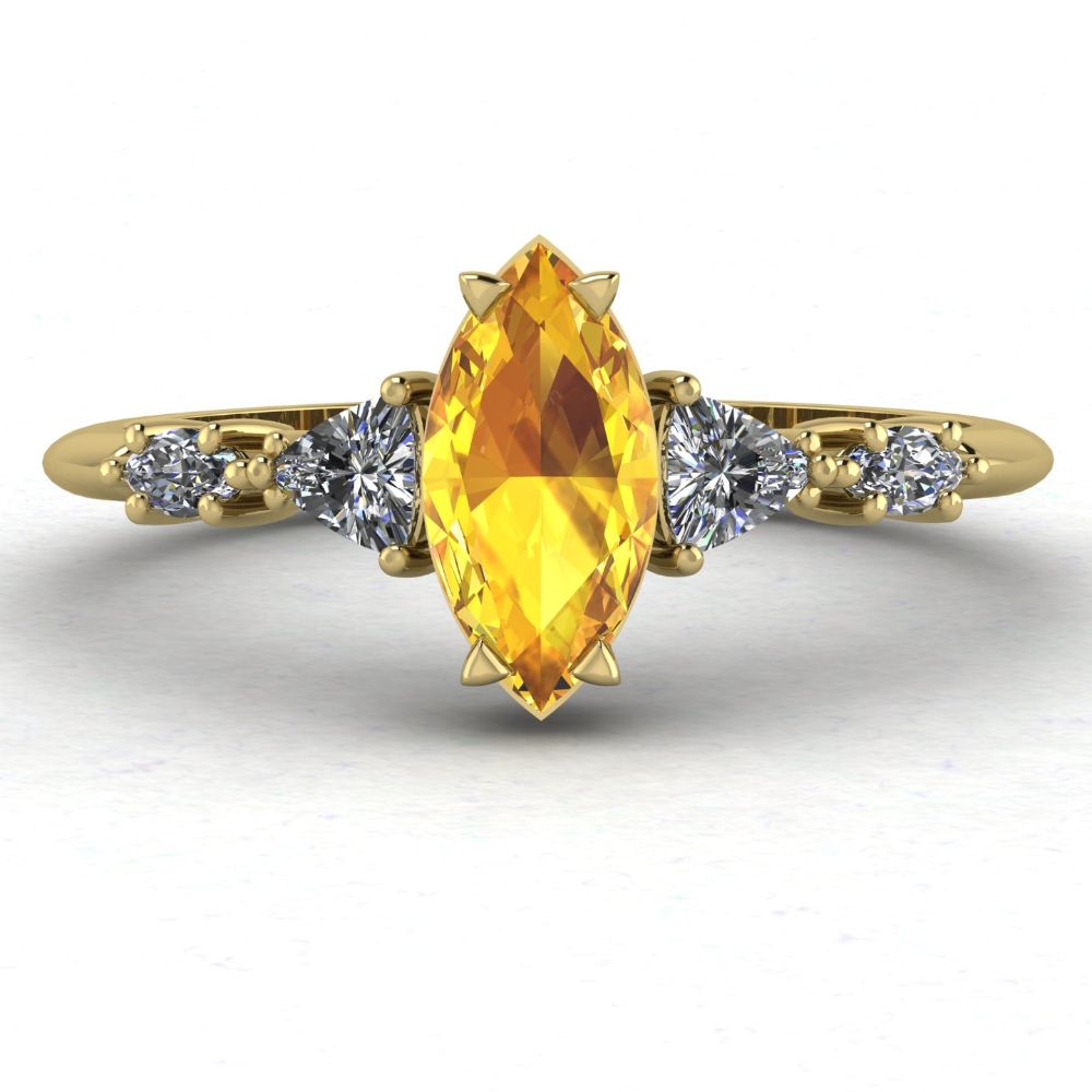 Yellow Sapphire Engagement Rings