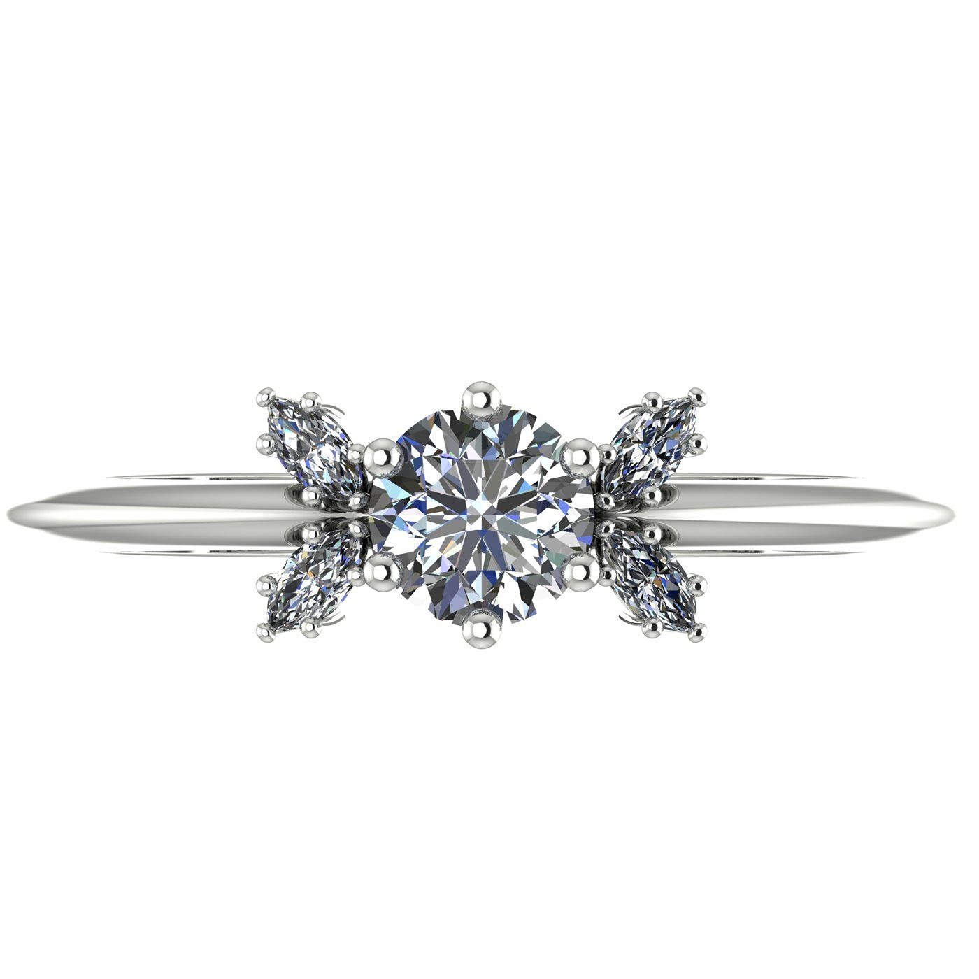 The Flutterby, a butterfly inspired diamond and white gold engagement ring