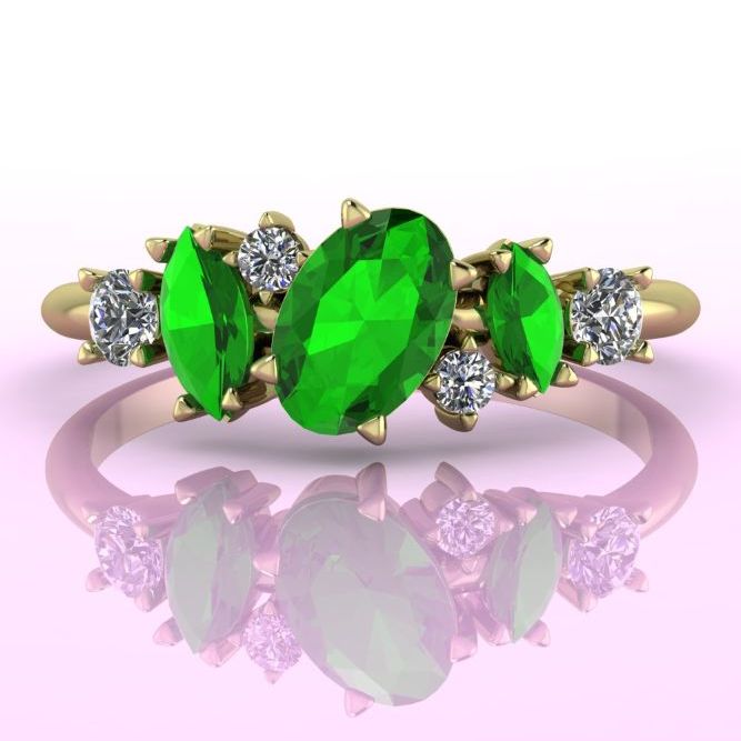 Garnet & Tsavorite Jewellery
