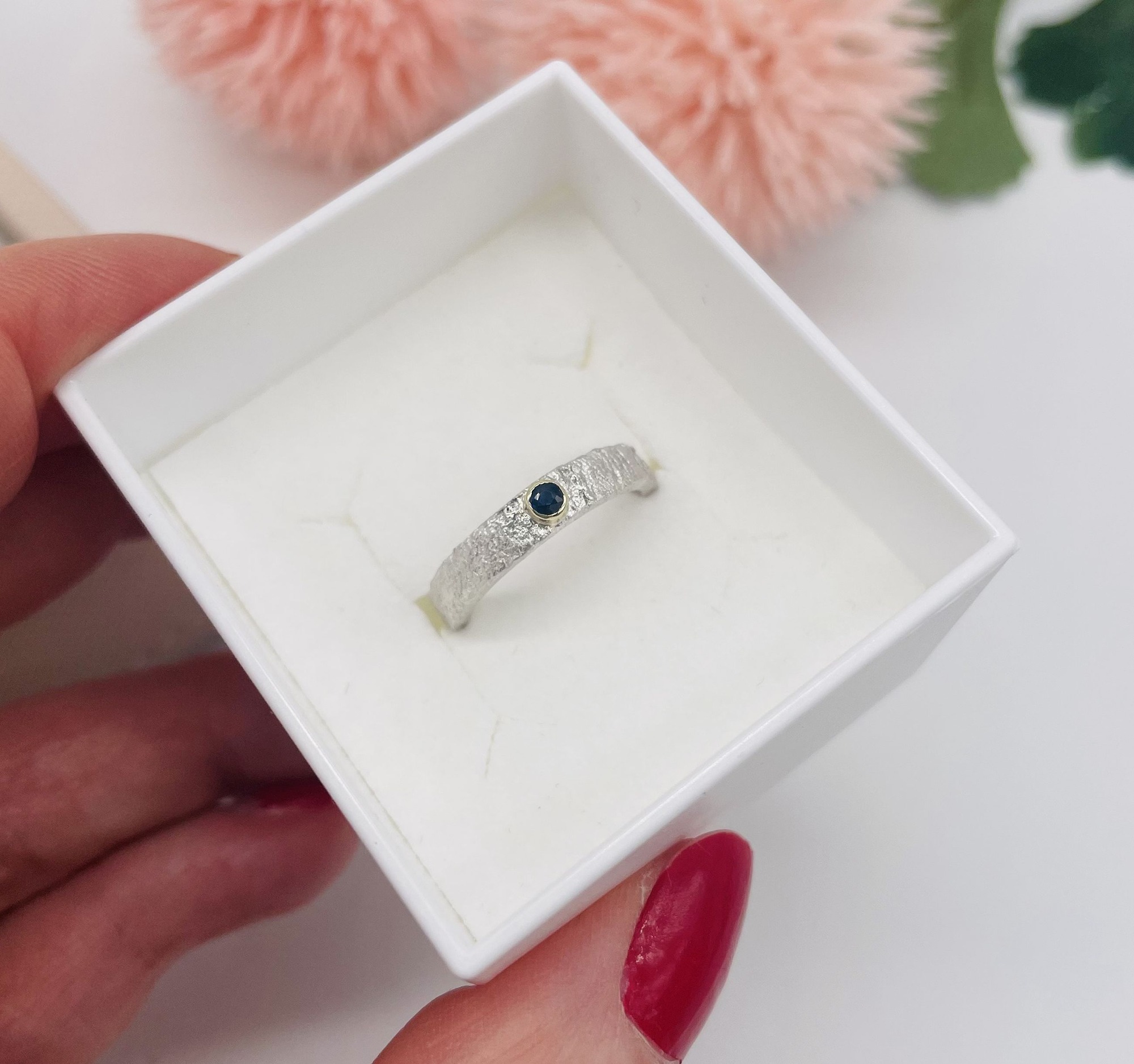 Three silver handmade rings