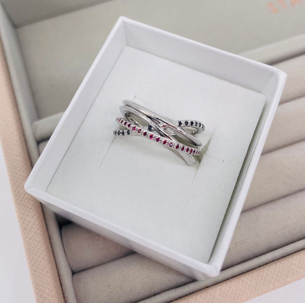 Unusual eternity rings