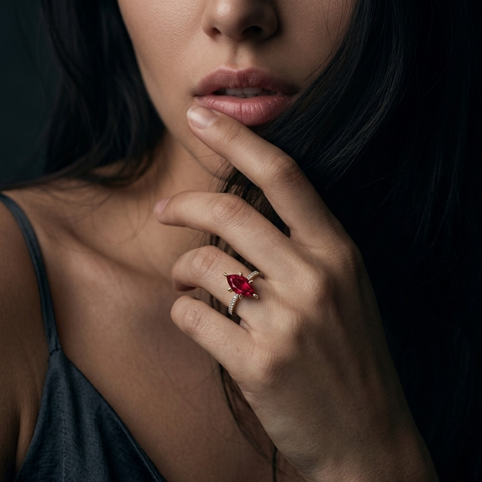 Unique and unusual engagement ring