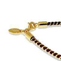 Gold and brown woven bracelet