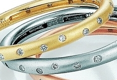 White Gold Diamond Stack Ring