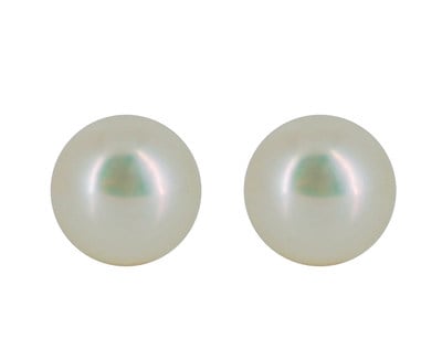 White Pearl Studs Earrings 7-8 mm