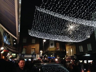 The Christmas Lights in Shepherd Market Mayfair