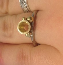 Bespoke, handmade, unique engagement ring 3