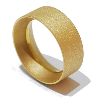 Frosted Gold Ring Unisex