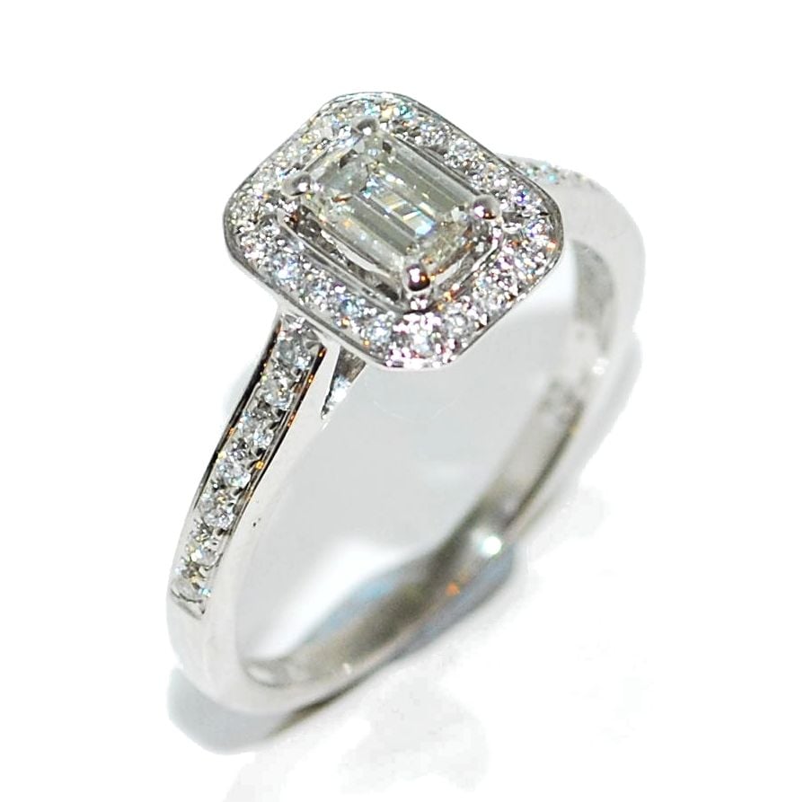 Diamond Baguette Engagement Ring