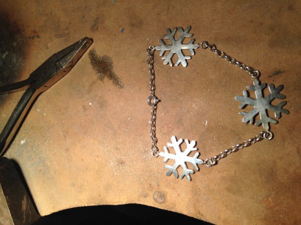 jewellery class - Terry snowflake bracelet