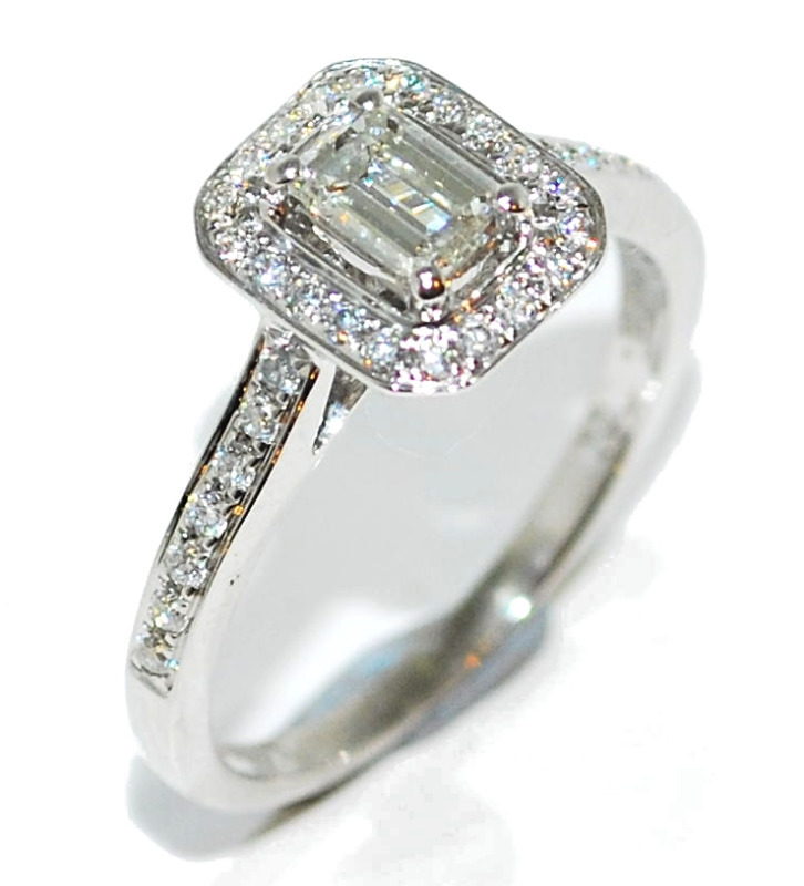 emerald cut diamond ring