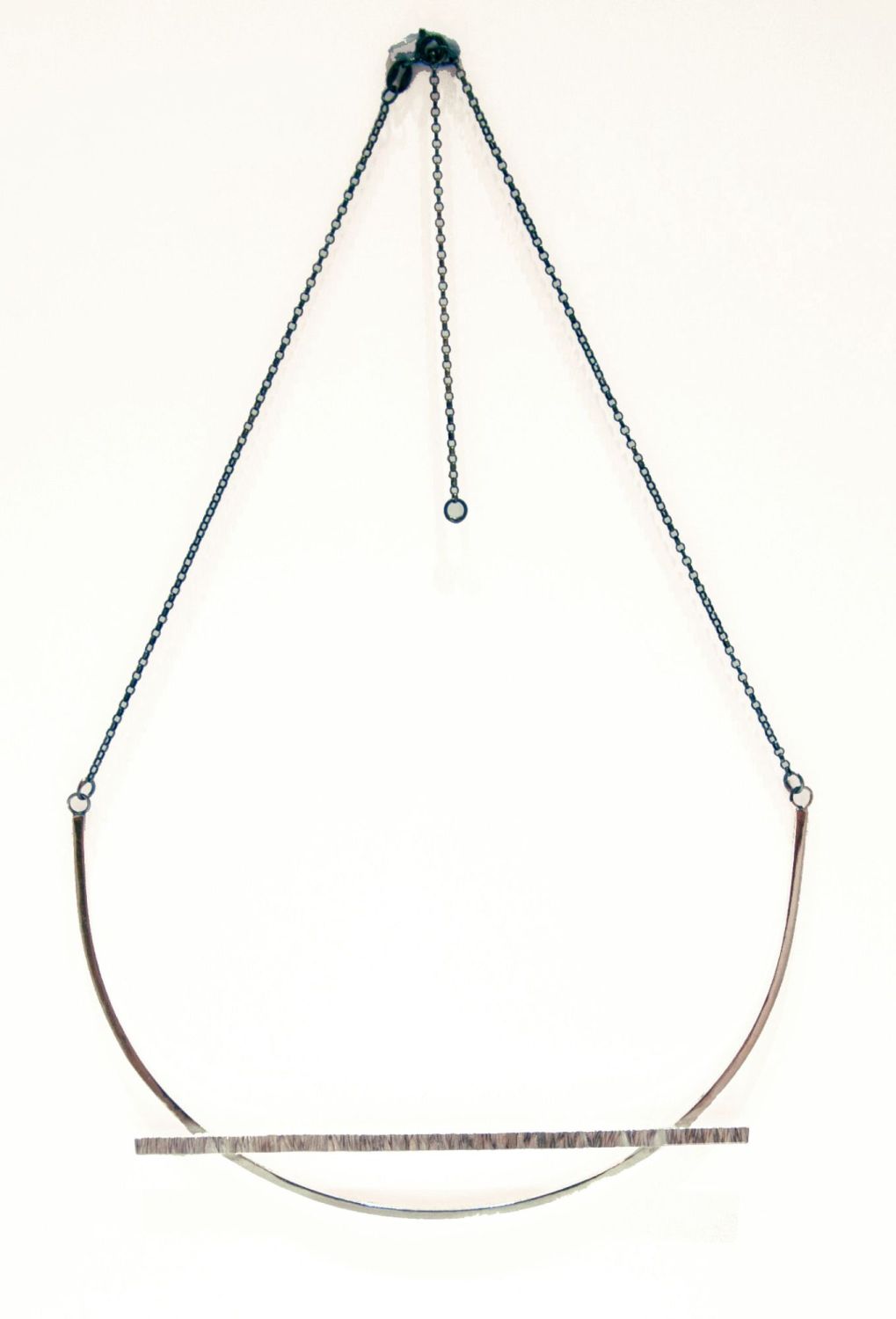 Quirky Handmade Silver Orbit Necklace