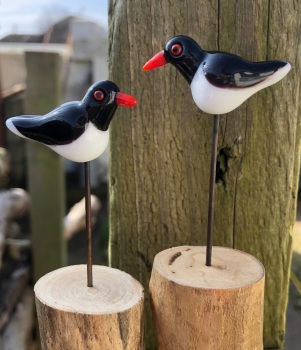 Bird pin + wood stand