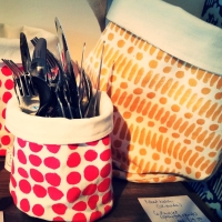 Fabric storage baskets - Christmas Sew In Brighton