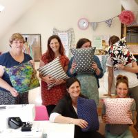 Learn to Use a Sewing Machine course - finished cushions