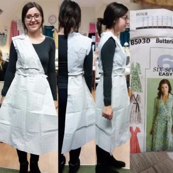 Leigh-anne wrap dress sewing blog classes brighton hove pattern cutting