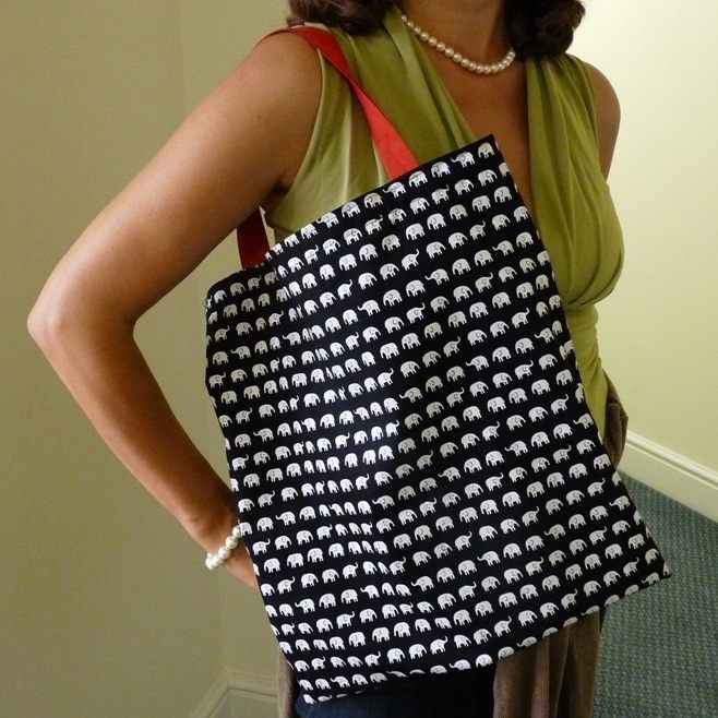 Tote Bag sewn in beginner class at Sew In Brighton sewing school