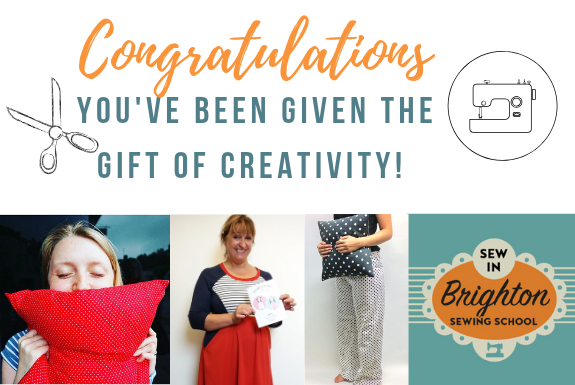 Gift Cards for Sewing Classes at Sew In Brighton