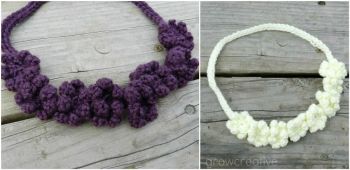 Crochet necklace free pattern elise engh studios
