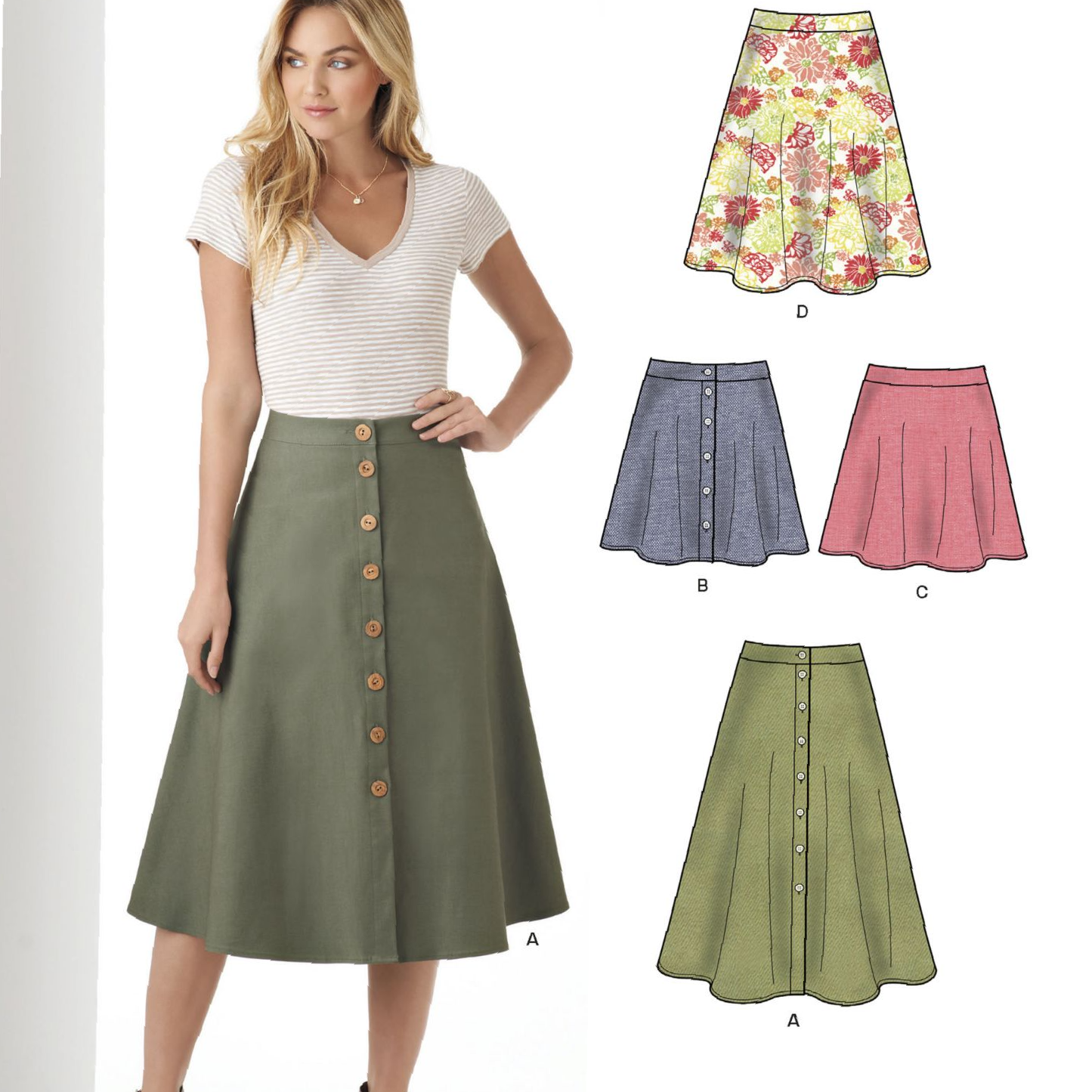 NEW LOOK SKIRT PATTERN 