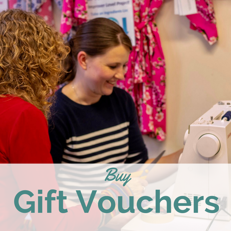 Buy gift vouchers for Schedule of sewing and clothes making classes in Brighton and Hove East Sussex