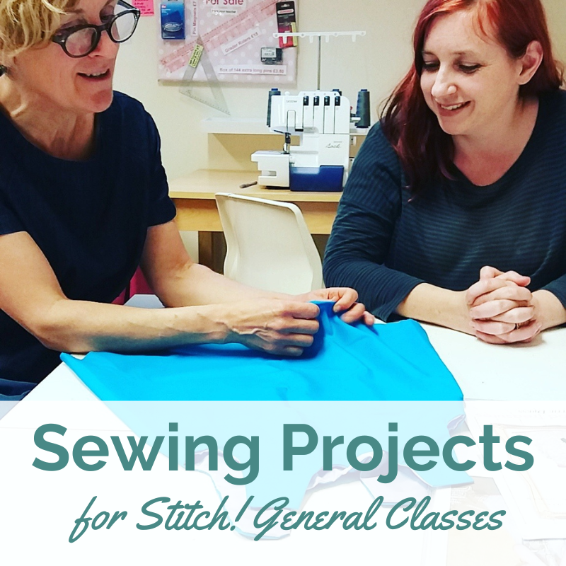 Projects to sew in sewing and clothes making classes in Brighton and Hove East Sussex