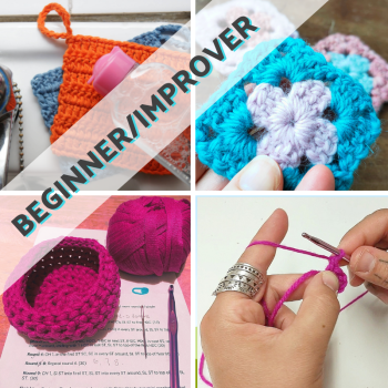 25% off in SALE! Crochet Foundations for Complete Beginners + Improvers (3-week course)