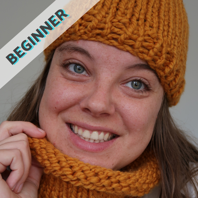 <!-- 013 -->Knitting for Complete Beginners - Hat or Snood (5h workshop)