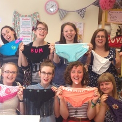 Hen Party - finished customised knickers. hen party may 2013 - resized for