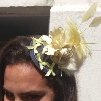 Fascinator yellow